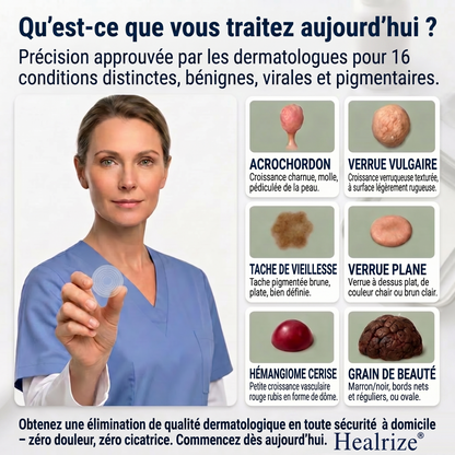 【 Dernier jour : -70 % 🔥】🇫🇷 𝐇𝐞𝒂𝒍𝗿𝗶𝙯𝙚®🦋 𝑷𝒂𝒕𝒄𝒉 2-𝒆𝒏-1 à 𝒎𝒊𝒄𝒓𝒐-𝒂𝒊𝒈𝒖𝒊𝒍𝒍𝒆𝒔 & 𝒉𝒚𝒅𝒓𝒐𝒄𝒐𝒍𝒍𝒐ï𝒅𝒆 | Aide à réduire l’apparence des grains de beauté, verrues, acné et étiquettes cutanées | Patchs invisibles visage & corps.